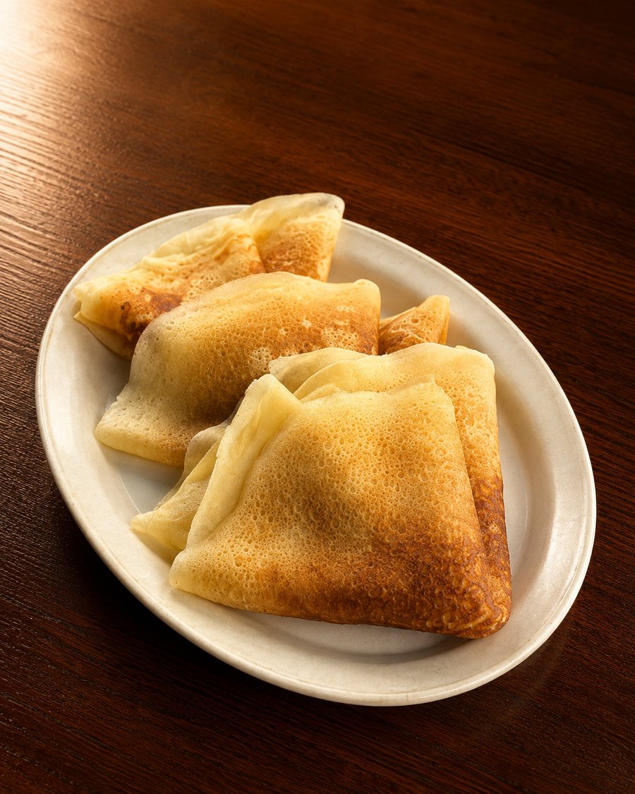 NASHE MESTO 薄饼——可选果酱、酸奶油或炼乳